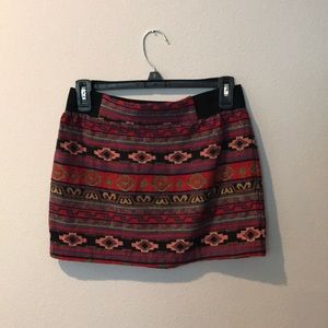 Tribal print skirt